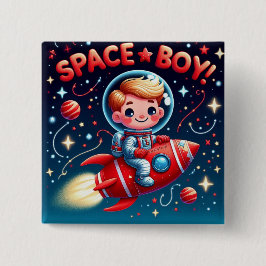 Bóton Quadrado 5.08cm Fun kid's badge