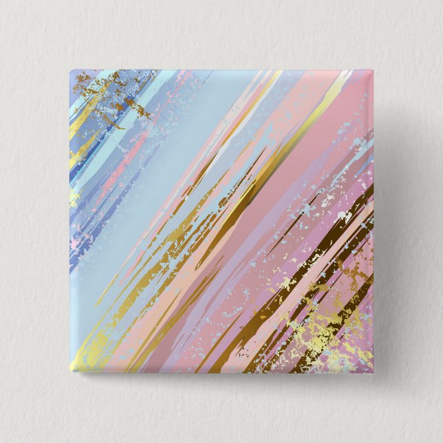 Bóton Quadrado 5.08cm Fundo Rosa Texturizado (Frente)