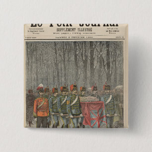 Bóton Quadrado 5.08cm Funeral do duque do vencedor de Albert de Clarence