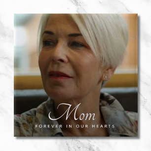 Bóton Quadrado 5.08cm Funeral Personalizada do tributo Memorial Personal