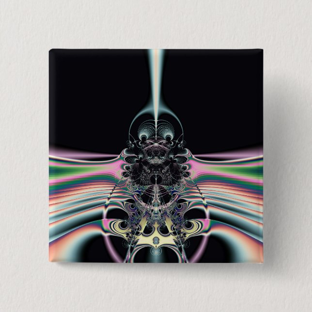 Bóton Quadrado 5.08cm Funky Bird (Frente)