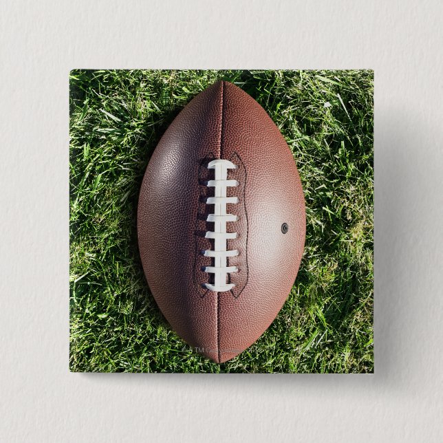 Bóton Quadrado 5.08cm Futebol americano na grama (Frente)