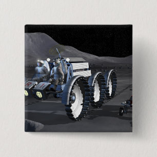 Bóton Quadrado 5.08cm Futuras missões de exploração do espaço 8