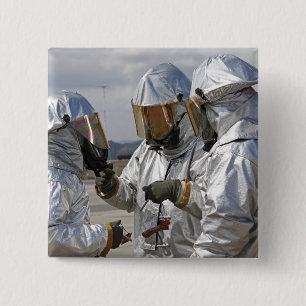 Bóton Quadrado 5.08cm Fuzileiros de combate a incêndios por salvação de