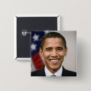 Bóton Quadrado 5.08cm Gabinete do Presidente Eleitor Barack Obama