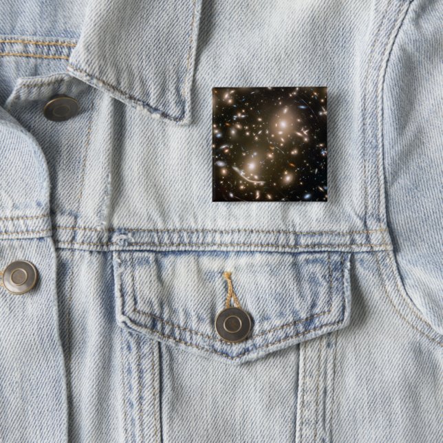 Bóton Quadrado 5.08cm Galaxy Cluster Abell 370 (In Situ)