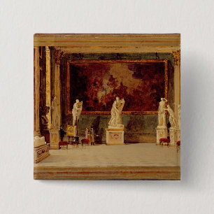 Bóton Quadrado 5.08cm Galeria no palácio de Pitti, Florença da escultu