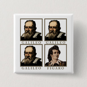 Bóton Quadrado 5.08cm Galileu Figaro