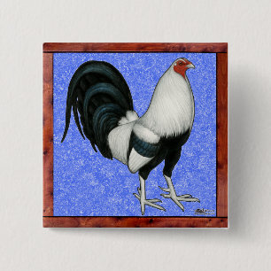 Bóton Quadrado 5.08cm Gamecock enquadrado