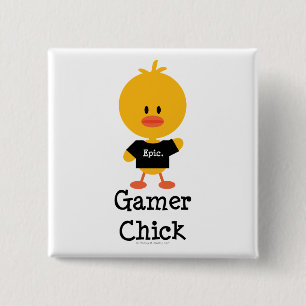 Bóton Quadrado 5.08cm GamerChick
