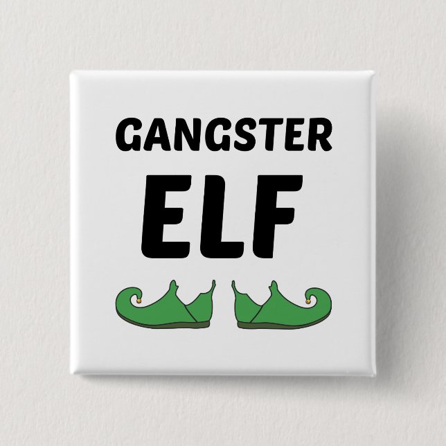 BÓTON QUADRADO 5.08CM GANGSTER ELF (Frente)