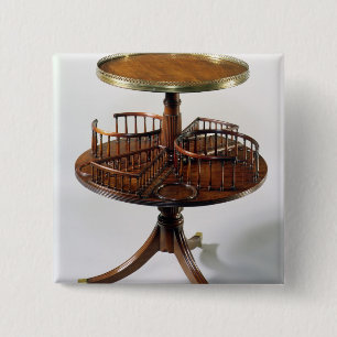 Bóton Quadrado 5.08cm Garçom mudo de dois níveis de Sheraton