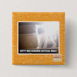 Bóton Quadrado 5.08cm Gatinho da massa crítica