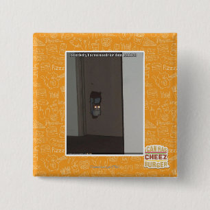 Bóton Quadrado 5.08cm Gatinho do laser