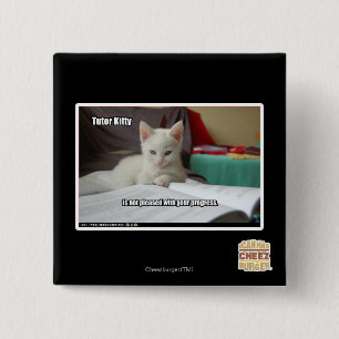 Bóton Quadrado 5.08cm Gatinho do tutor