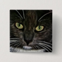 Bóton Quadrado 5.08cm Gato