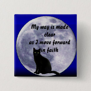 Bóton Quadrado 5.08cm Gato no Moon_