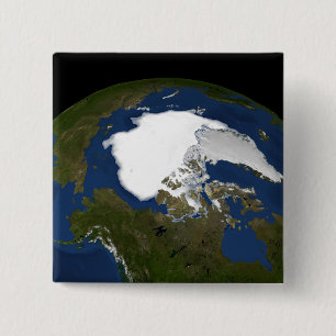 Bóton Quadrado 5.08cm Gelo do mar Ártico em 2005