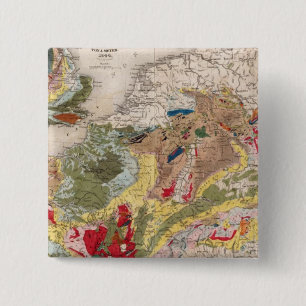 Bóton Quadrado 5.08cm Geologia da Europa