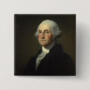 Bóton Quadrado 5.08cm George Washington