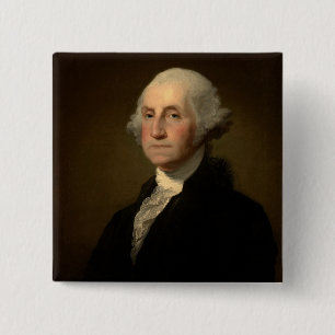 Bóton Quadrado 5.08cm George Washington 1rua presidente americano por St
