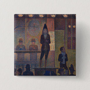 Bóton Quadrado 5.08cm Georges Seurat - Desfile do Circo