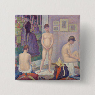 Bóton Quadrado 5.08cm Georges Seurat - Os Modelos