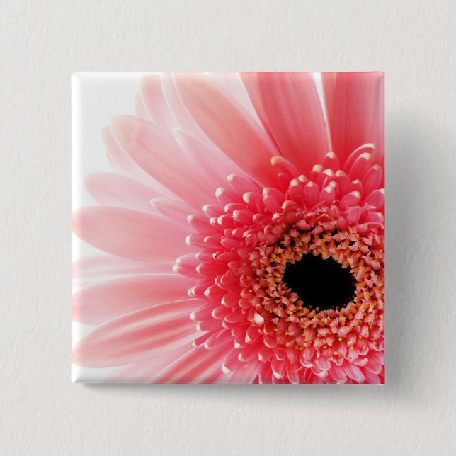 Bóton Quadrado 5.08cm Gerbera (Frente)