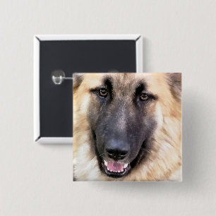 BÓTON QUADRADO 5.08CM GERMAN SHEPHERD DOG