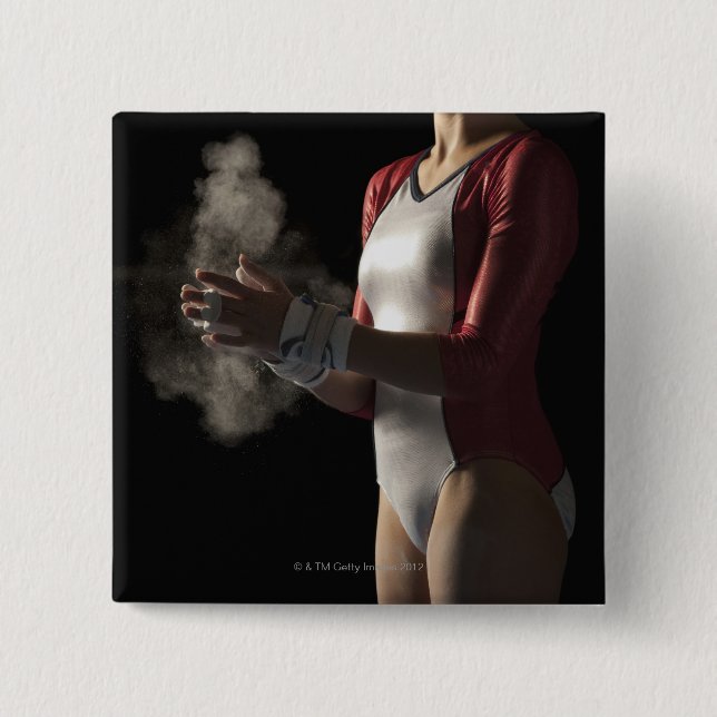 Bóton Quadrado 5.08cm ginasta 3 (Frente)