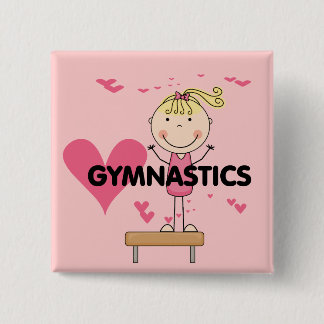 Bóton Quadrado 5.08cm GINÁSTICA - camiseta e presentes da ginástica do