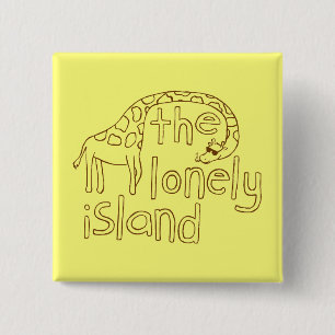 Bóton Quadrado 5.08cm Girafa