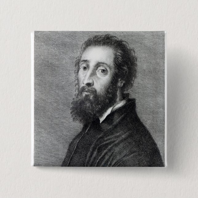 Bóton Quadrado 5.08cm Giulio Romano (Frente)