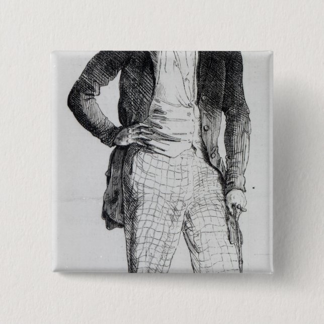 Bóton Quadrado 5.08cm Giuseppe Mazzini (Frente)