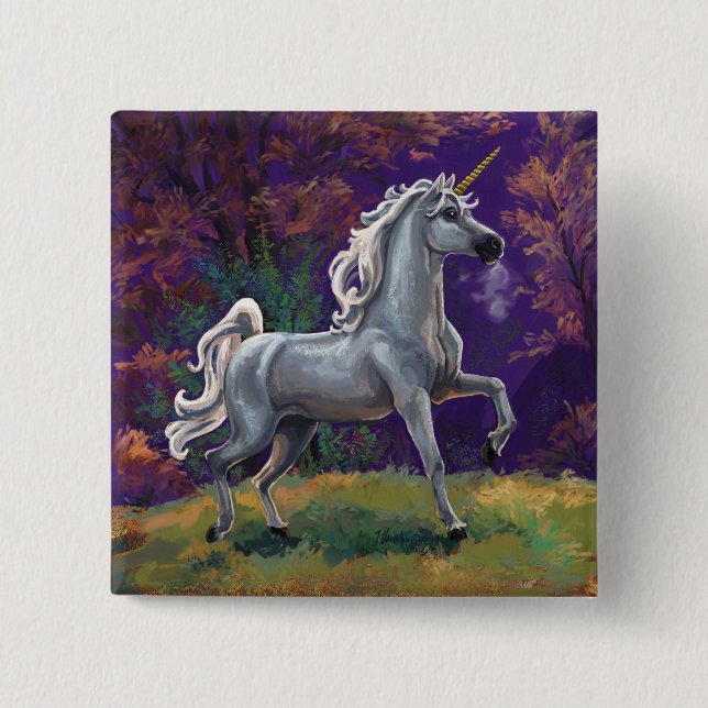 Bóton Quadrado 5.08cm Glade Unicorn (Frente)