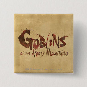 Bóton Quadrado 5.08cm Goblins das Misty Mountain
