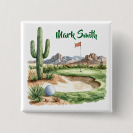 Bóton Quadrado 5.08cm Golfe no Arizona 