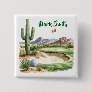 Bóton Quadrado 5.08cm Golfe no Arizona