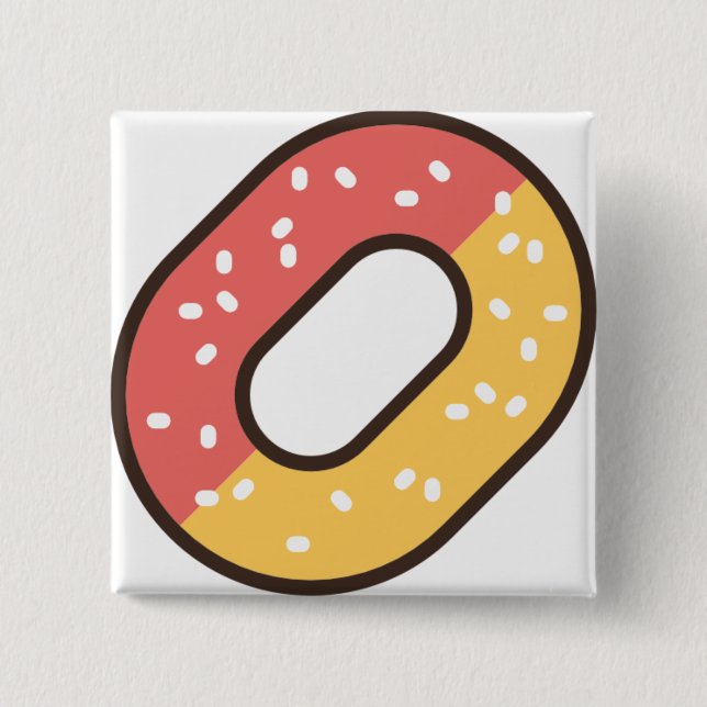 Bóton Quadrado 5.08cm goma (Frente)