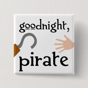 Bóton Quadrado 5.08cm goodnight pirata