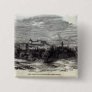 Bóton Quadrado 5.08cm Gotha, gravado por W.J. Linton