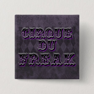 Bóton Quadrado 5.08cm Gótica Cirque Du Freak Cirque