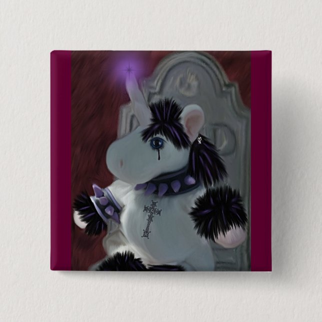 Bóton Quadrado 5.08cm Gótico místico (Frente)