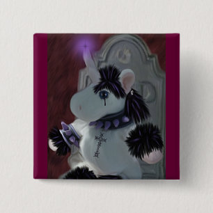 Bóton Quadrado 5.08cm Gótico místico