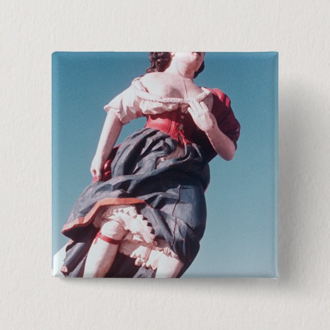 Bóton Quadrado 5.08cm Governante sem poder de navio de navigação (Frente)