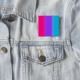 Bóton Quadrado 5.08cm Gradiente Orgulho Andrógino - Bandeira Andrógina