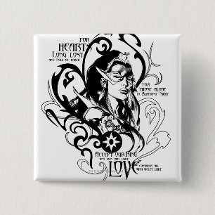 Bóton Quadrado 5.08cm Gráfico 2 da safira de estrela