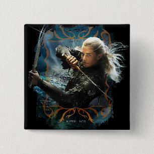 Bóton Quadrado 5.08cm Gráfico LEGOLAS GREENLEAF™