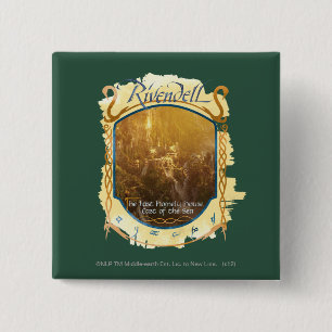 Bóton Quadrado 5.08cm Gráfico Rivendell