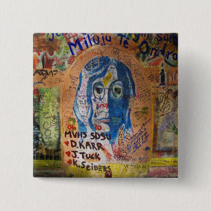 Bóton Quadrado 5.08cm Grafite - Praga